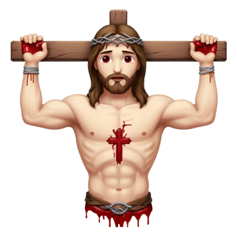 jesus-body-on-the-cross sticker