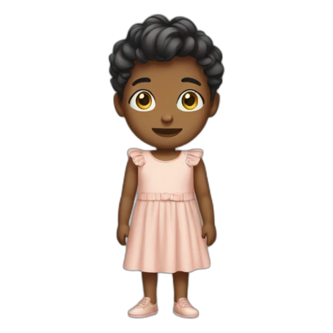 a boy in a dress sticker