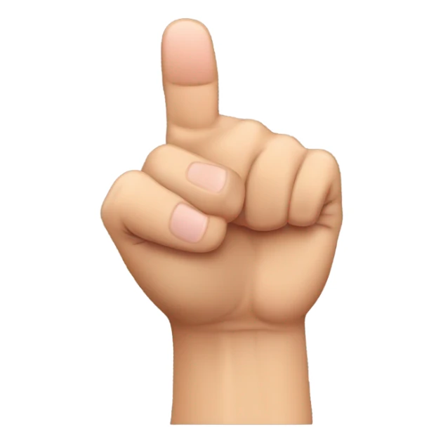 a fist facing up with index and pinky fingers facing up sticker