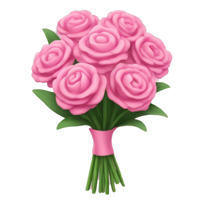 pink bouquet sticker
