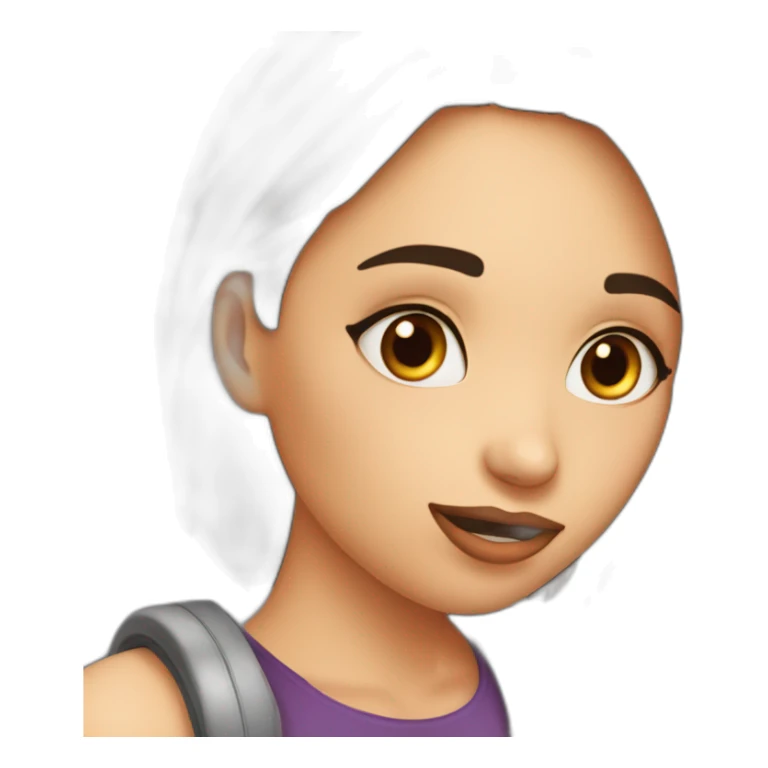 A girl call hir boyfriend want kiss sticker