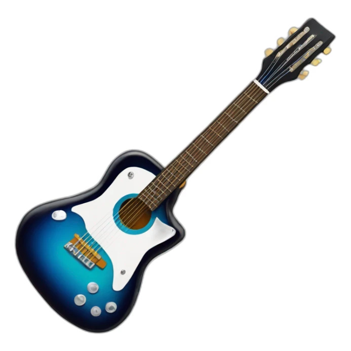 Guitarra pequeña de 5 cuerdas sticker