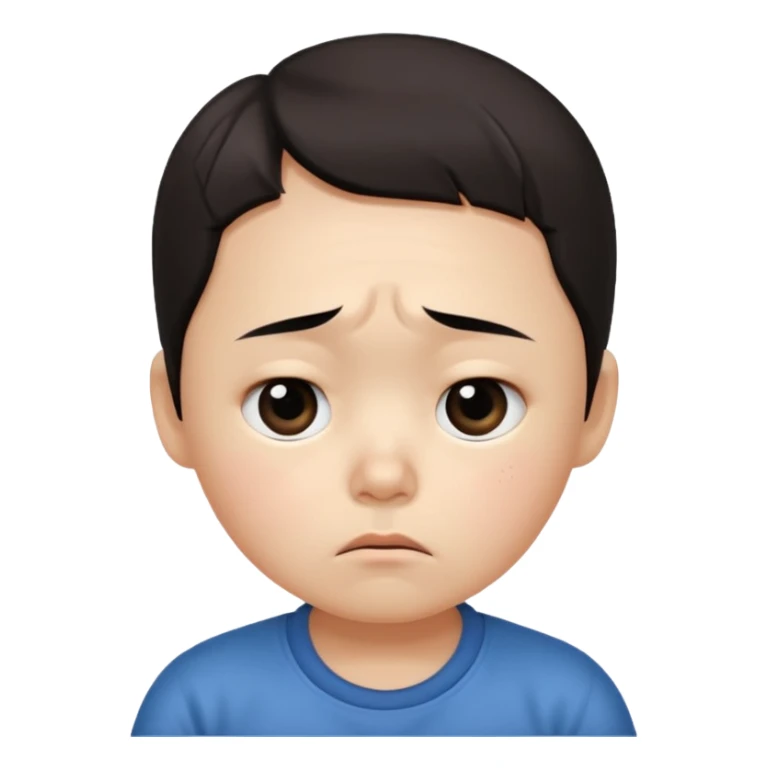 a Korean four-year-old who’s exhausted from studying sticker