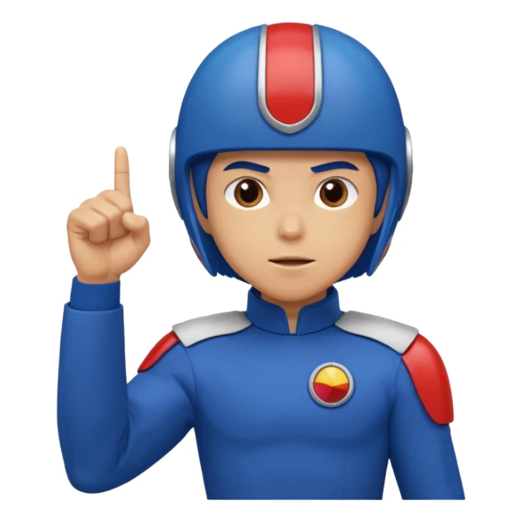 Mark from "Battle of the Planets" doing fist pump. sticker