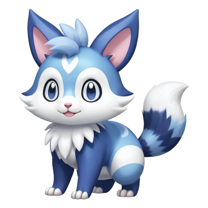 Shiny Pastel Furret-Meowstic-Zangoose-Hybrid (Full body) sticker