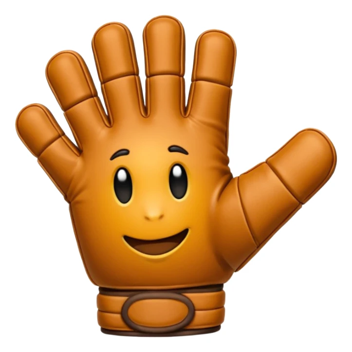 guantes de portero de futbol aplaudiendo, divertido sticker