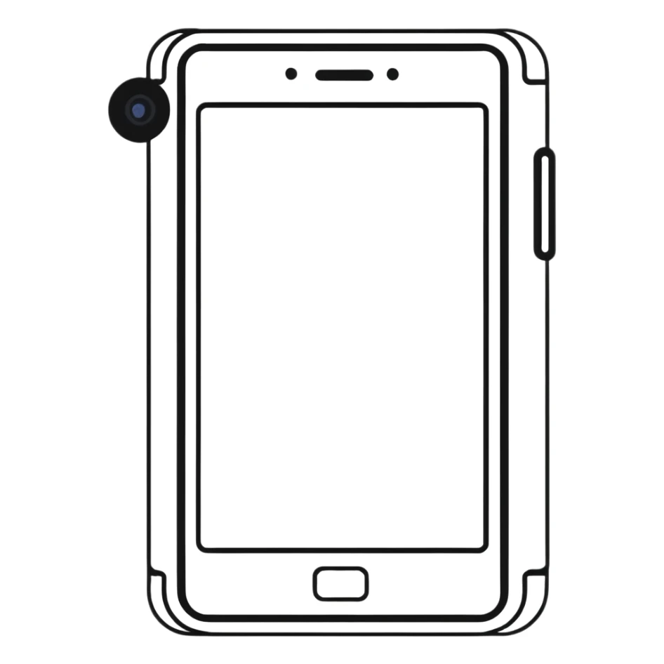 smartphone with social media icons sticker