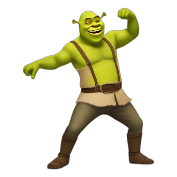 Shrek qui danse sur de la macarena sticker