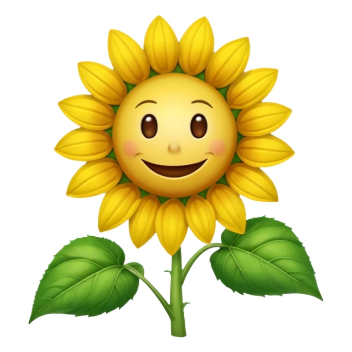 An exact  picture of the sunflower from Plants vs. Zombies sticker