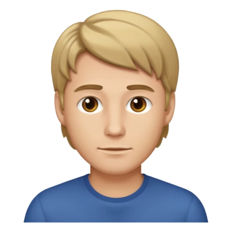 male darkblond sticker