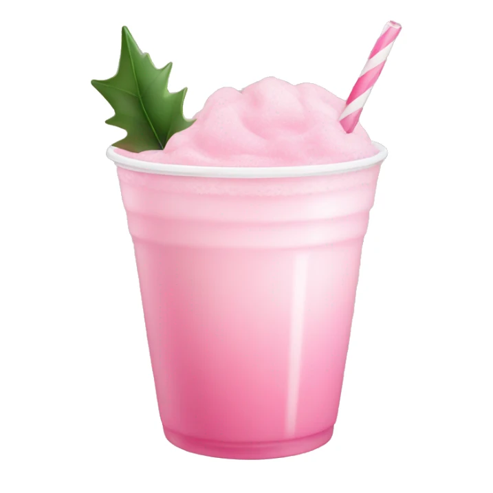 Pastell pink asthetic clean Christmas drink sticker