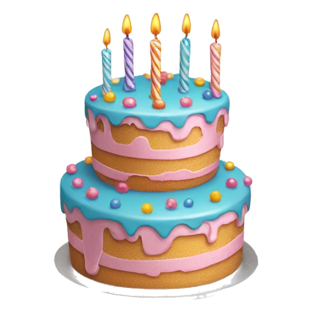 birthday cake sticker