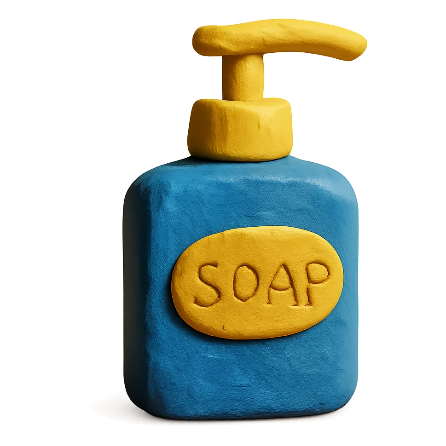 soap dispenser sticker