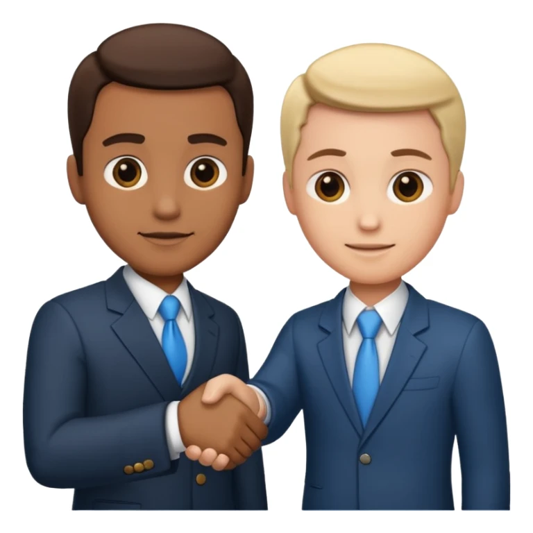 business handshake sticker