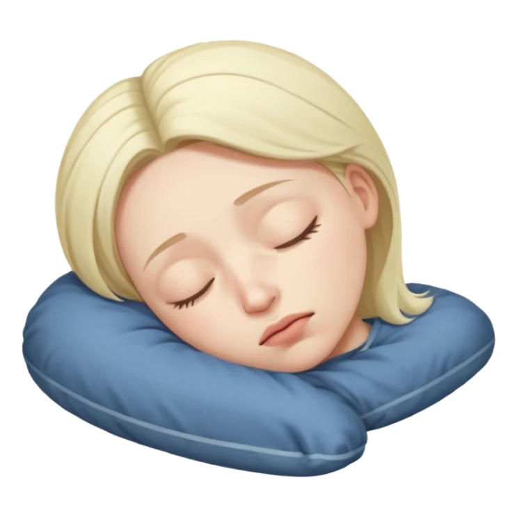 a sleepy and tired person sticker