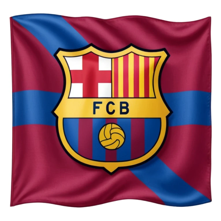 Create FC Barcelona flag emoji sticker