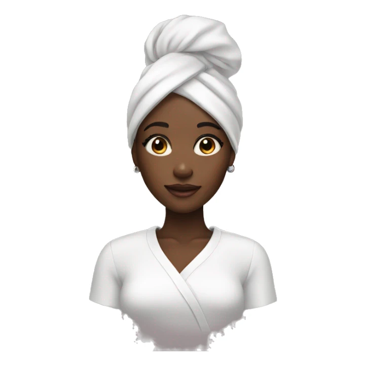 Skin care black girl sticker