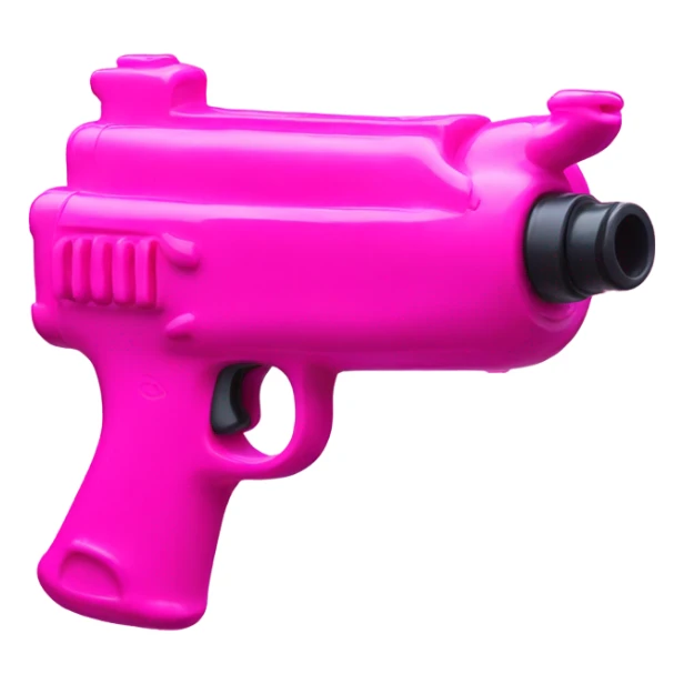 all pink Water Pistol Emoji, must look like a toy sticker