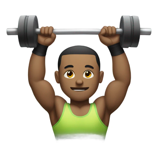 Weightlifter holding “For-Way” sign sticker