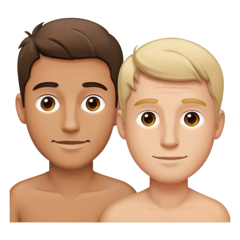 Dos amigos hombres un morenito y uno guerito  sticker