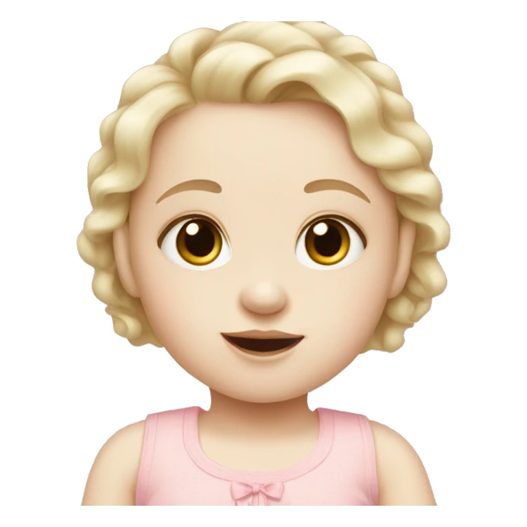 BABY GIRL pale skin sticker