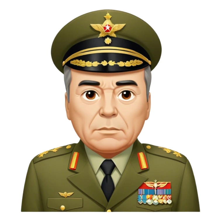 Leonid Brezhnev ussr in his uniform  sticker