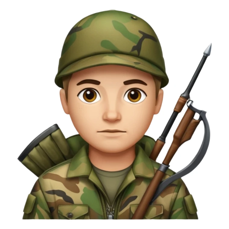 Archer habillé camoiflage sticker