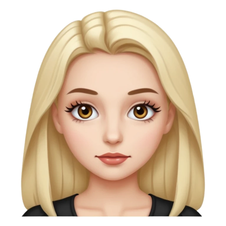 A girl who bats her eyelashes proudly sticker