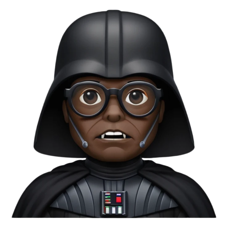 Dark vador avec des verrresnoires sticker