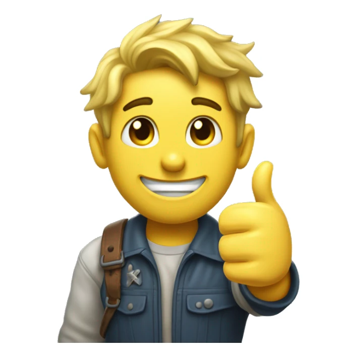 Valut-boy thumbs up fallout wearin ga  raincoa sticker