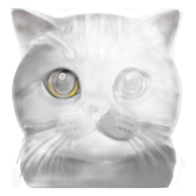 british shorthair cat black and white sticker