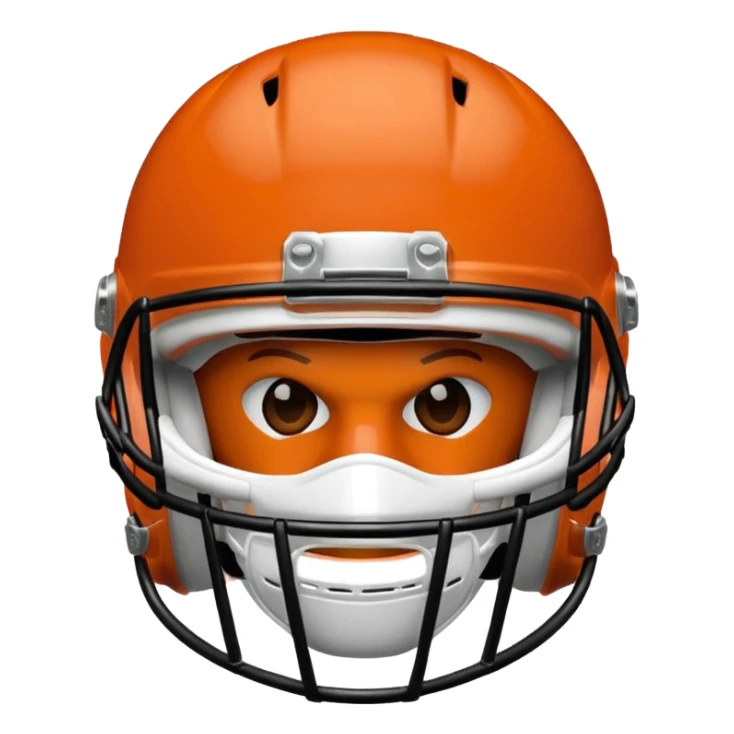 college football burnt orange  helmet sticker