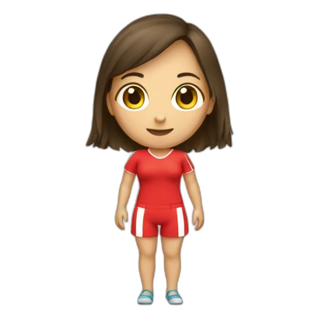 Full body | Lifeguard, Female, brunette sticker