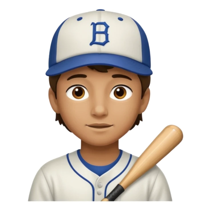 teenage boy with a baseball hat on sticker