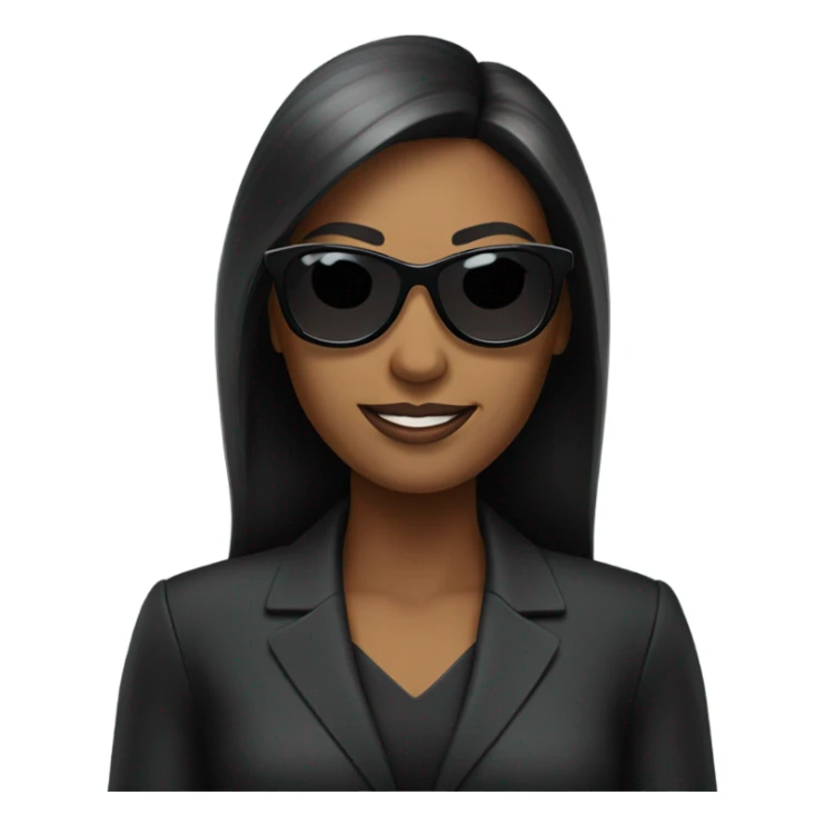 Business woman black sunglasses  sticker