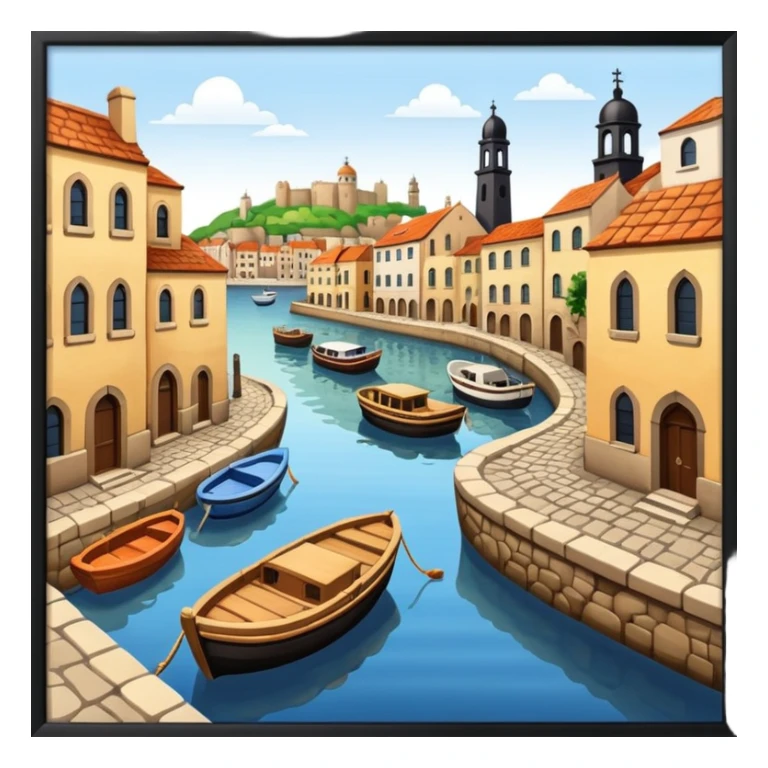 an old city port sticker