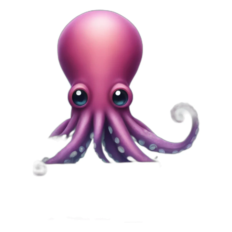Cute kraken Holding a Sign in his tentacles sticker