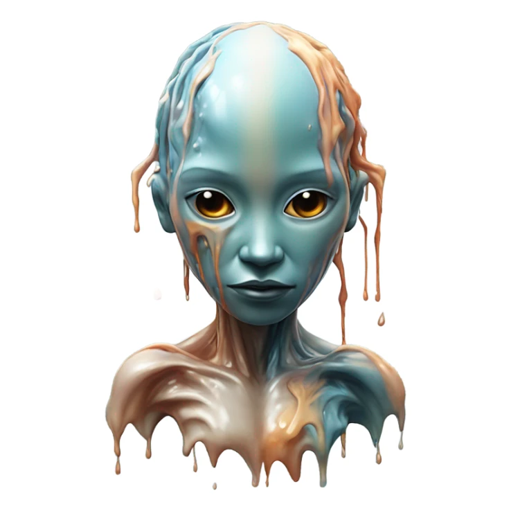 Melting scifi Person in love sticker