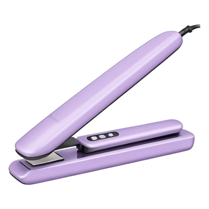 pastel lilac hair straightener sticker