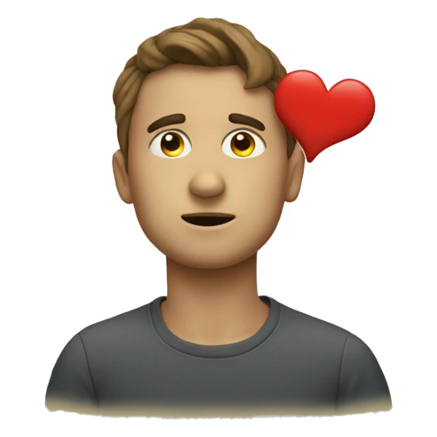 think with heart  sticker