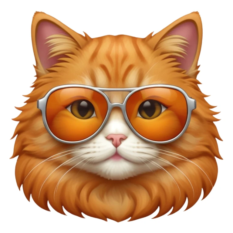Cat with sunglasses sticker