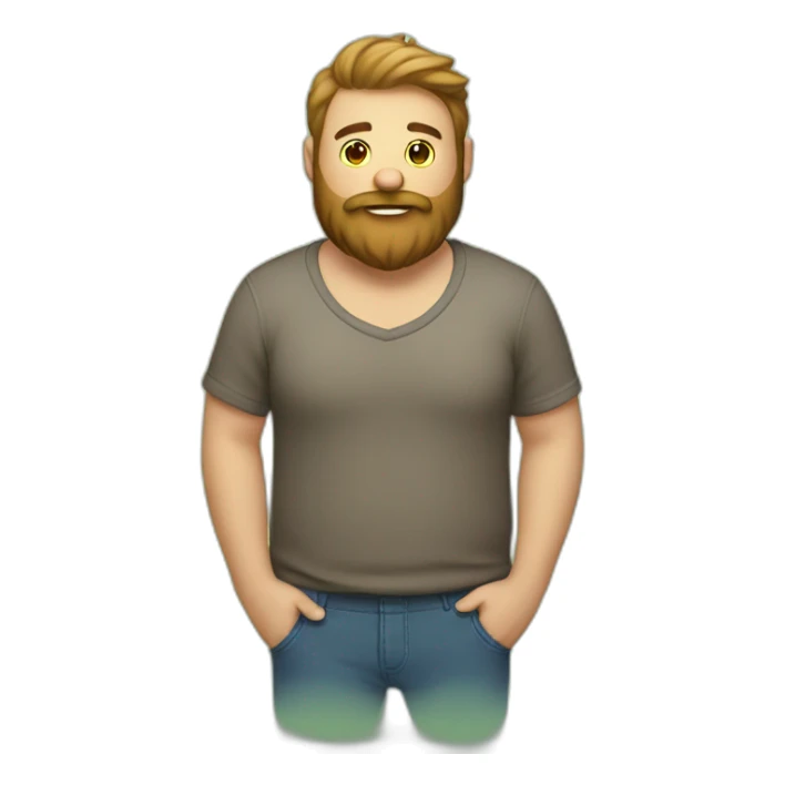 gay-bear-man-with-belly-and-beard sticker