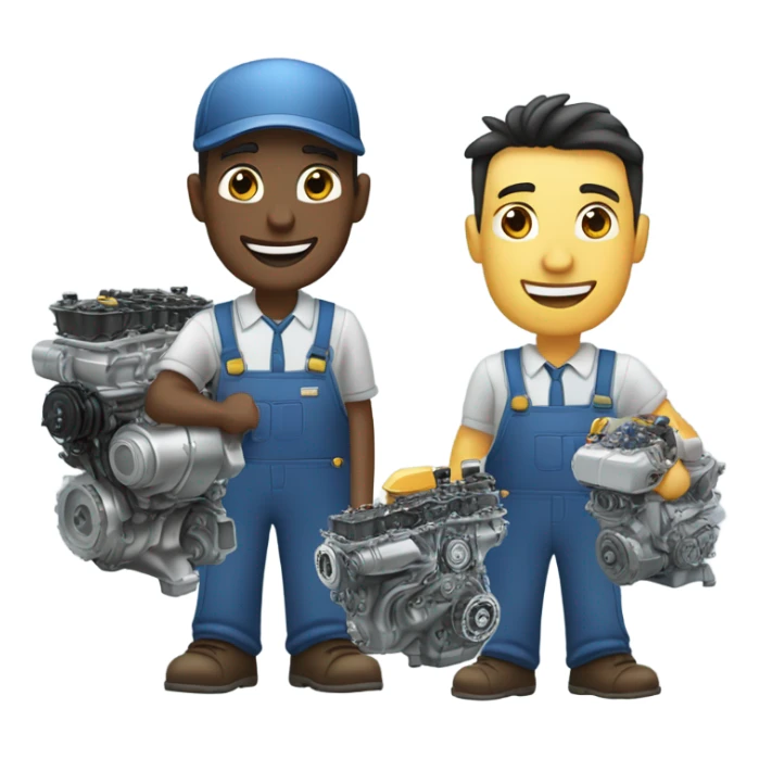 Guy who sells car engines sticker