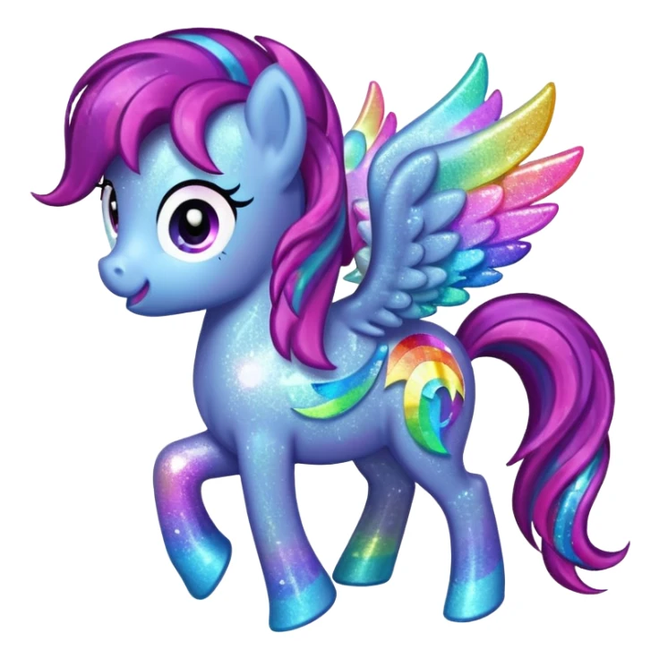 My Little Pony logo sparkly sticker