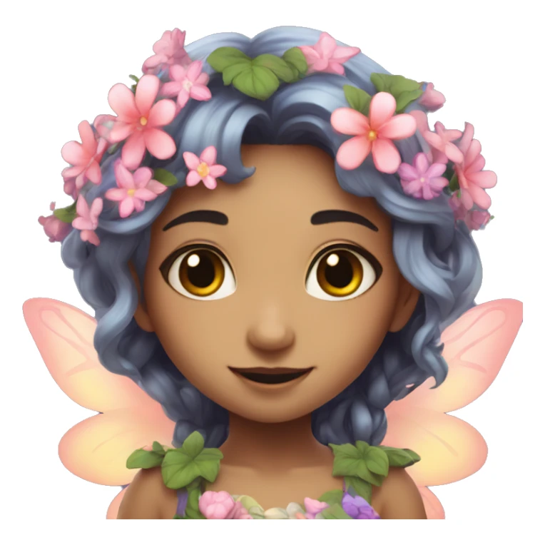 Cute fairy magical floral girl  sticker