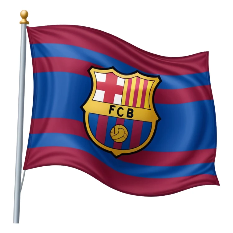 Create FC Barcelona flag emoji sticker