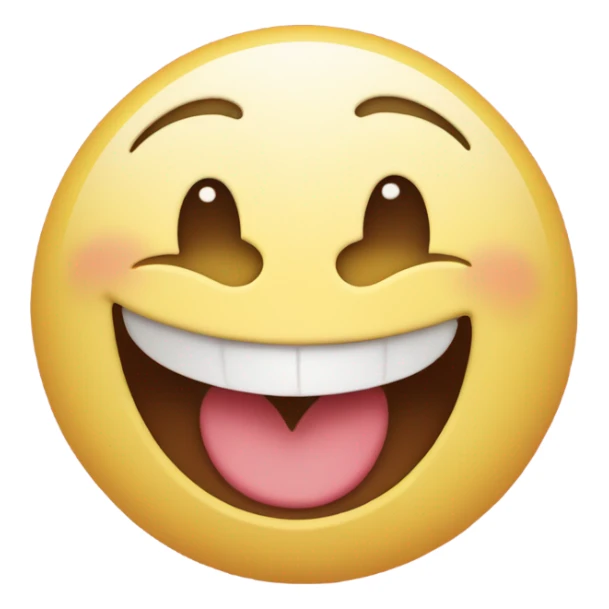 Emoji with heart eyes and Laughing sticker
