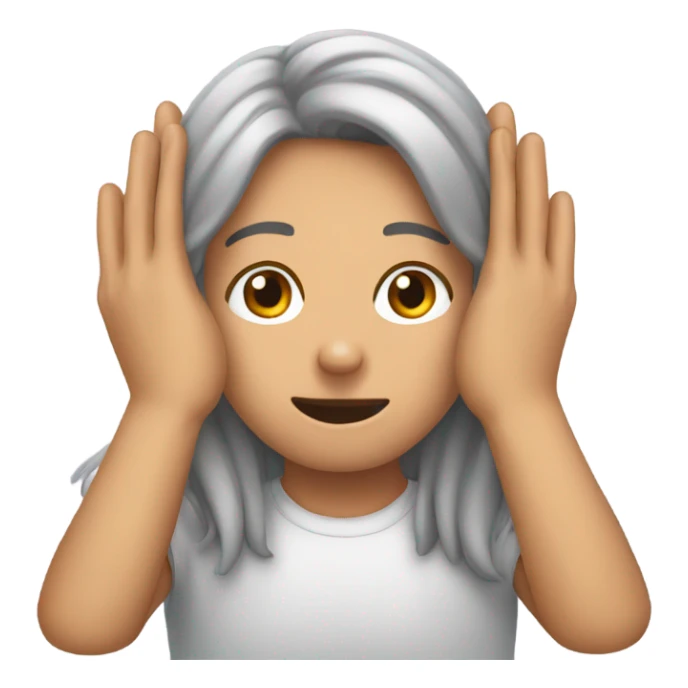 hands on ears  sticker