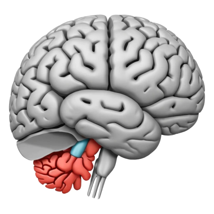 brain with a circle slash over it sticker