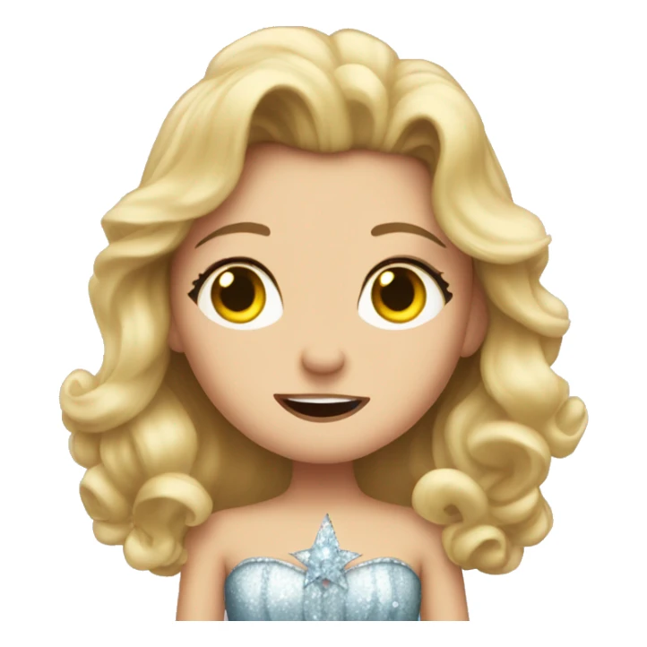 Glinda from Wicked movie crying  sticker